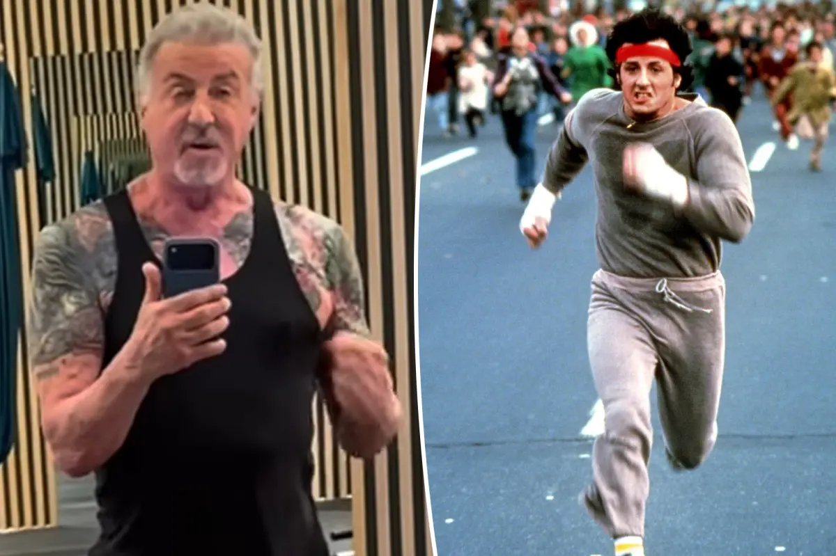 Sylvester Stallone, 79, shows off buff body at the gym — but admits ‘it gets harder and harder’