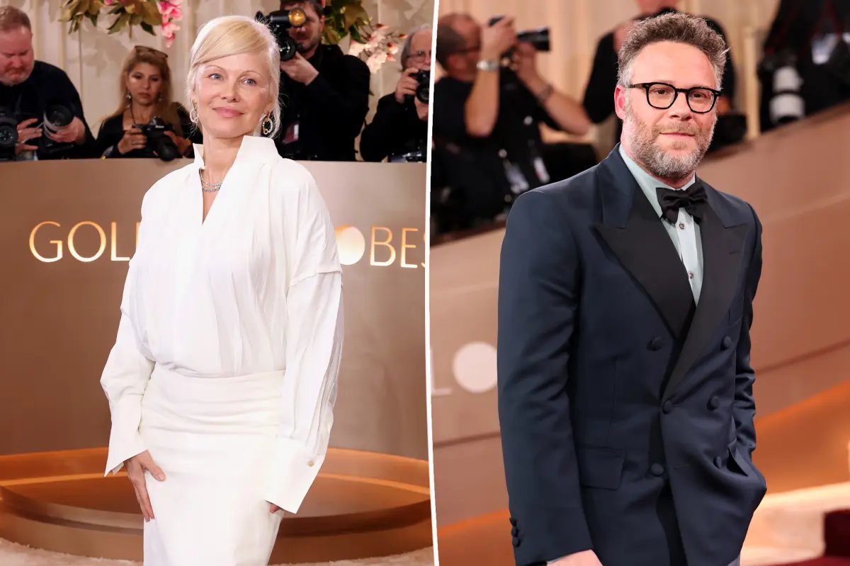 Why Pamela Anderson wanted no part of being near Seth Rogen at the Golden Globes — and left early