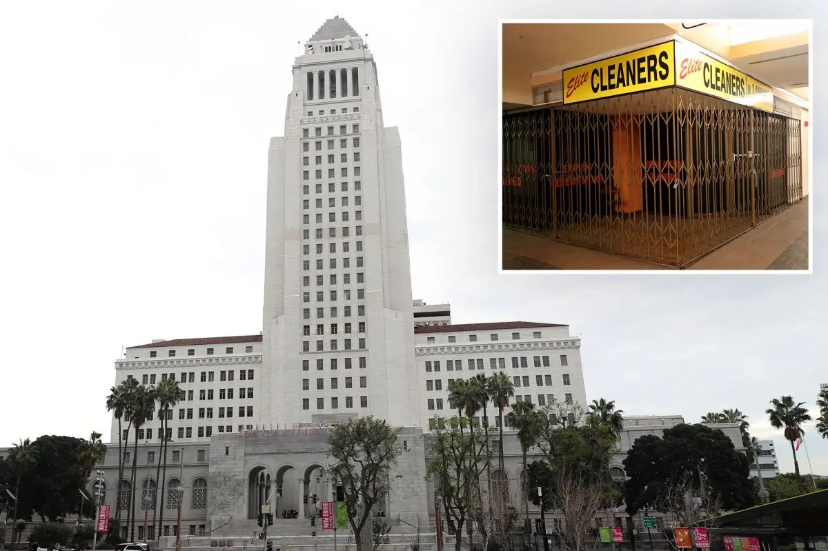Empty City Hall leaves once-thriving Los Angeles Mall deserted