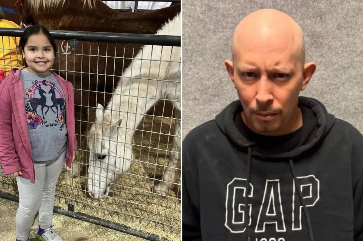 Girl shot by crazed driver in random attack while she was in back of parents car on way to school