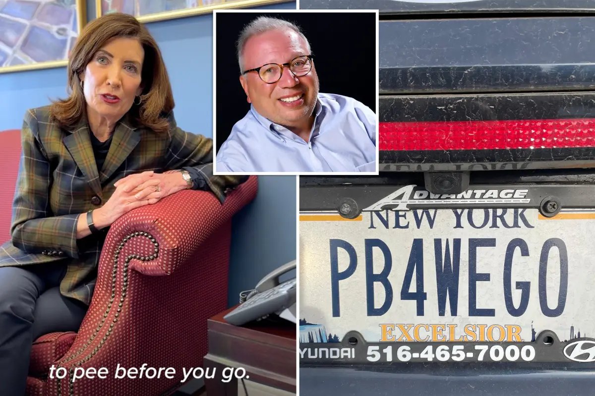Hochul lets Long Island grandpa keep his pee-themed license plate: ‘It’s a relief’