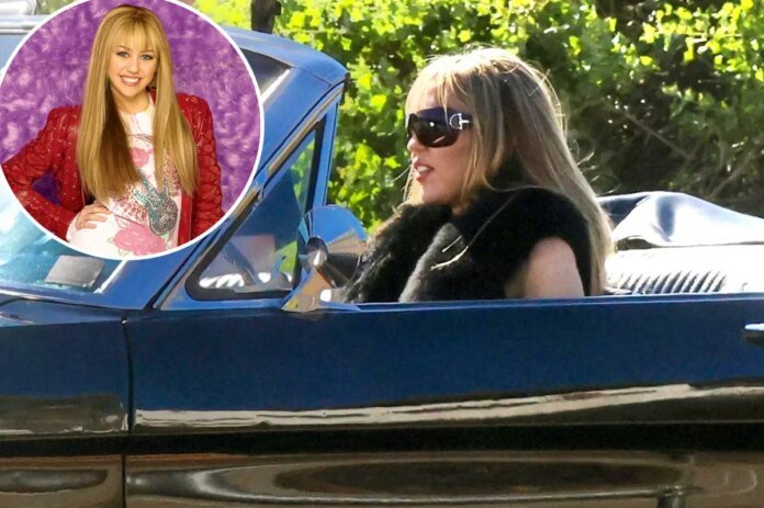 Miley-Cyrus-sports-a-blonde-wig-in-a-convertible-Mustang.jpg