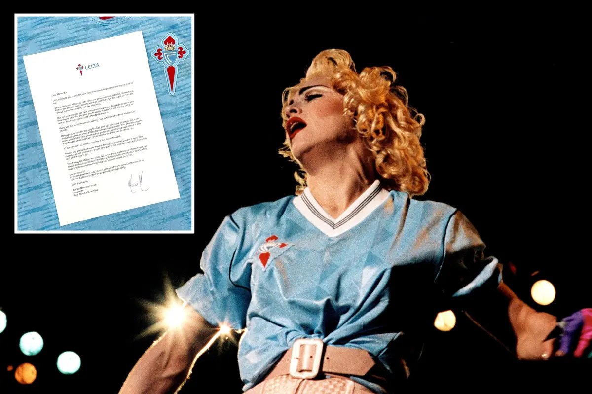 Soccer team asks Madonna for its shirt back on X, and she gives this confusing reply