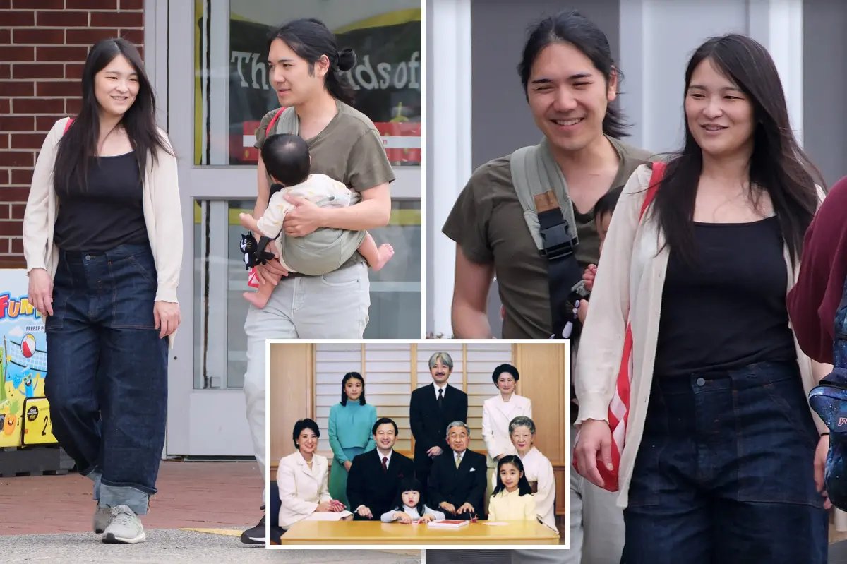 Japan’s Princess Mako, who gave up royal life to marry commoner, spotted with baby after fleeing NYC