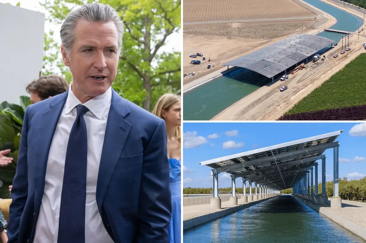 Gavin Newsom roasted over $20M spend on solar-covered canal