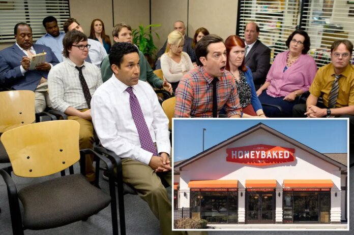 The-Office-star-Leslie-David-Baker-opens-Honey-Baked-Ham.jpg